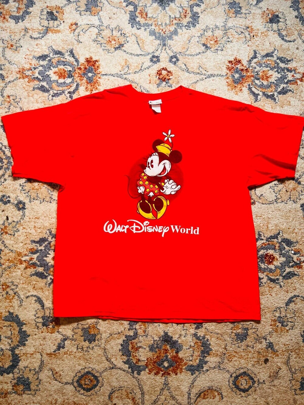 Vintage Walt Disney World Mickey Mashup Shirt XX-Large Made in USA Red